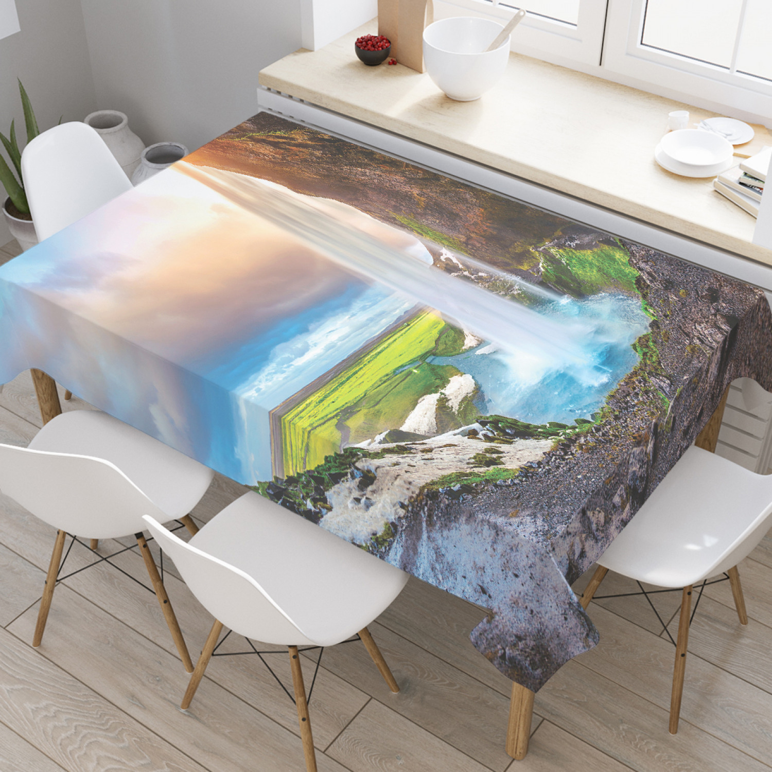 Скатерть прямоугольная JoyArty "Водопад в лучах солнца" из оксфорда, 180x145см, Зеленый, Водопад в лучах солнца
Скатерть прямоугольная JoyArty "Водопад в лучах солнца" из оксфорда, 180x145см, Зеленый, Водопад в лучах солнца