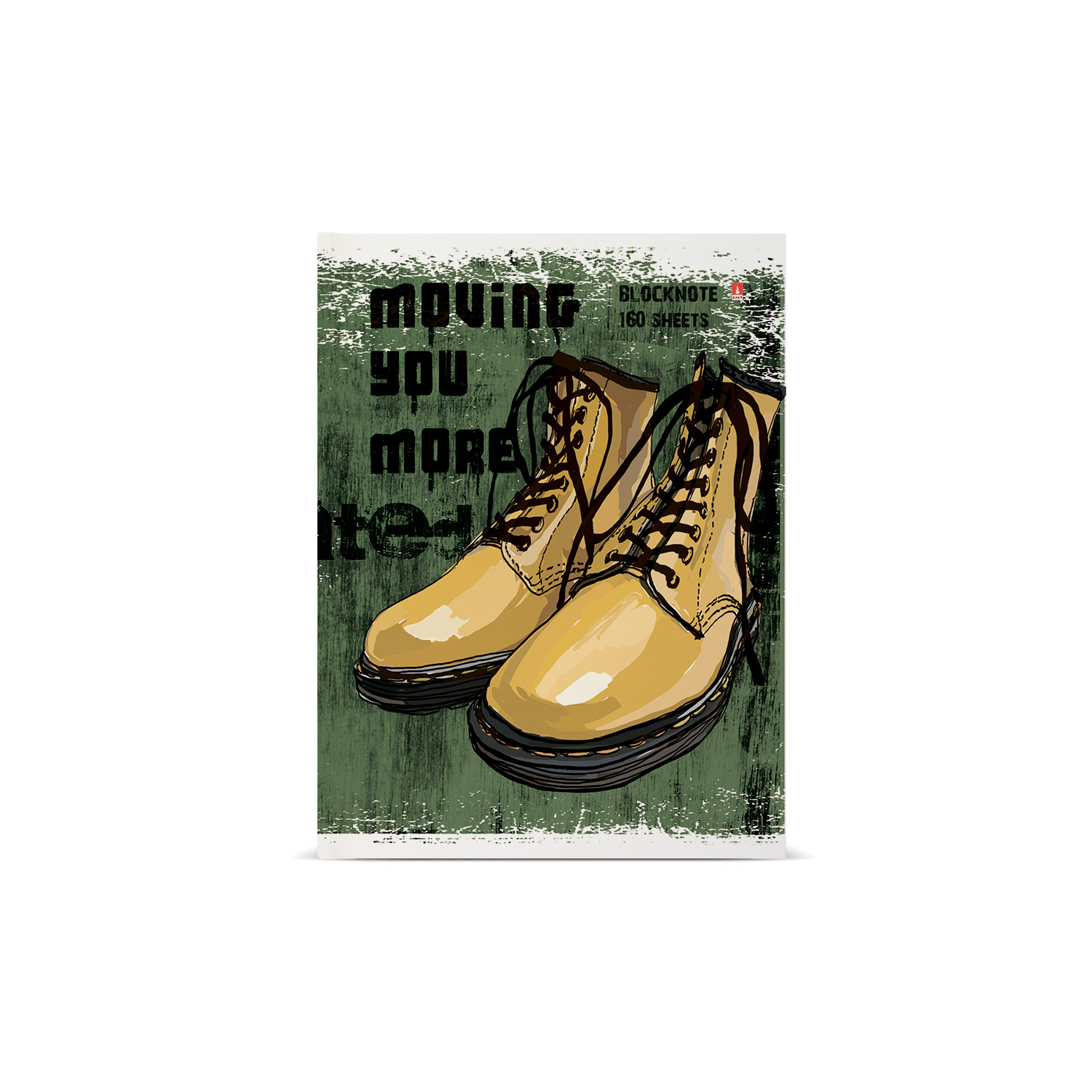 фото Блокнот альт, а6 110 х 145 мм boots. желтые ботинки мультиколор 160л 3-160-002/26