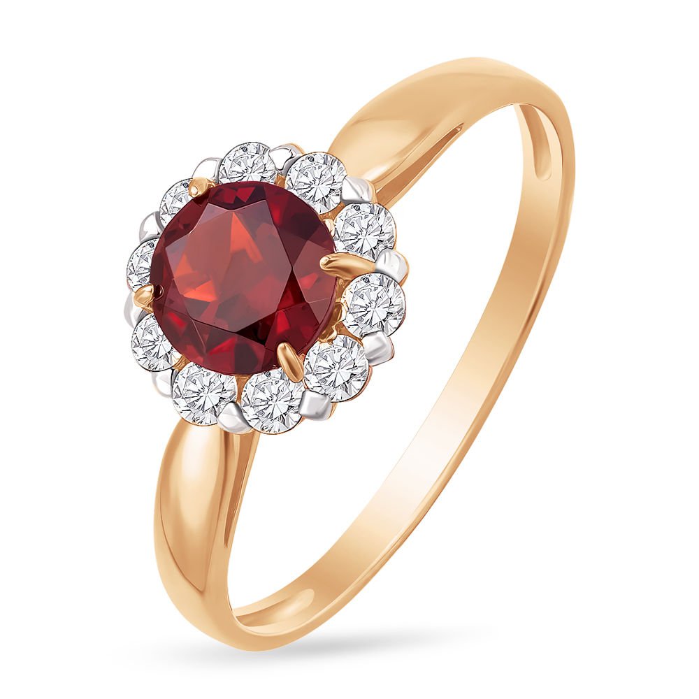 Кольцо женское из красного золота с гранатом, фианитом 585Gold 201007918, р, 201007918
Кольцо женское из красного золота с гранатом, фианитом 585Gold 201007918, р, 201007918