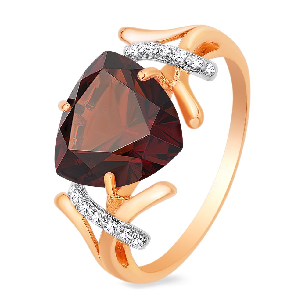 Кольцо женское из красного золота с гранатом, фианитом 585Gold 201011358, р. 18,5, 201011358
Кольцо женское из красного золота с гранатом, фианитом 585Gold 201011358, р. 18,5, 201011358