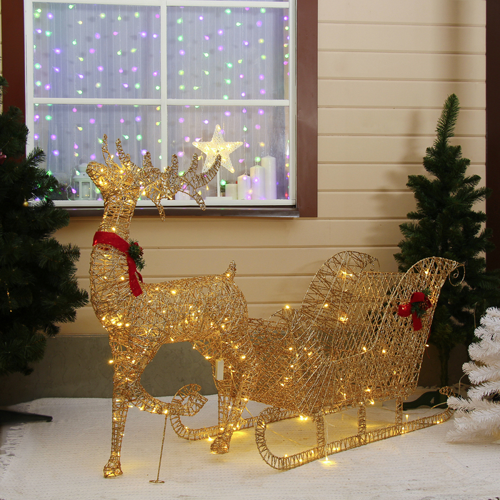 Световая фигура Luazon Lighting Олень с санями золотистый 3662053 белый теплый, Олень с санями золотистый
Световая фигура Luazon Lighting Олень с санями золотистый 3662053 белый теплый, Олень с санями золотистый