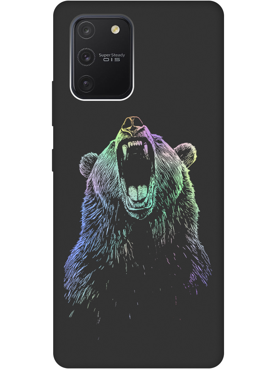 Силиконовый чехол на Samsung Galaxy S10 Lite с принтом "Медведь Гризли" матовый черный, Черный;серебристый, 722694713
Силиконовый чехол на Samsung Galaxy S10 Lite с принтом "Медведь Гризли" матовый черный, Черный;серебристый, 722694713