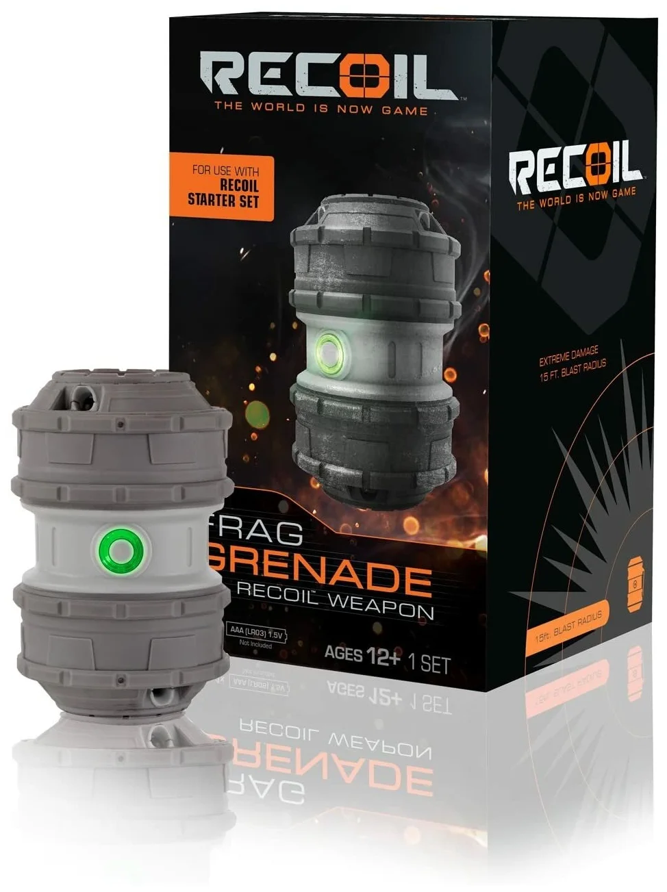 Игровой игрушечный набор с осколочными гранатами Recoil Laser Combat Frag Grenade, Серый
Игровой игрушечный набор с осколочными гранатами Recoil Laser Combat Frag Grenade, Серый