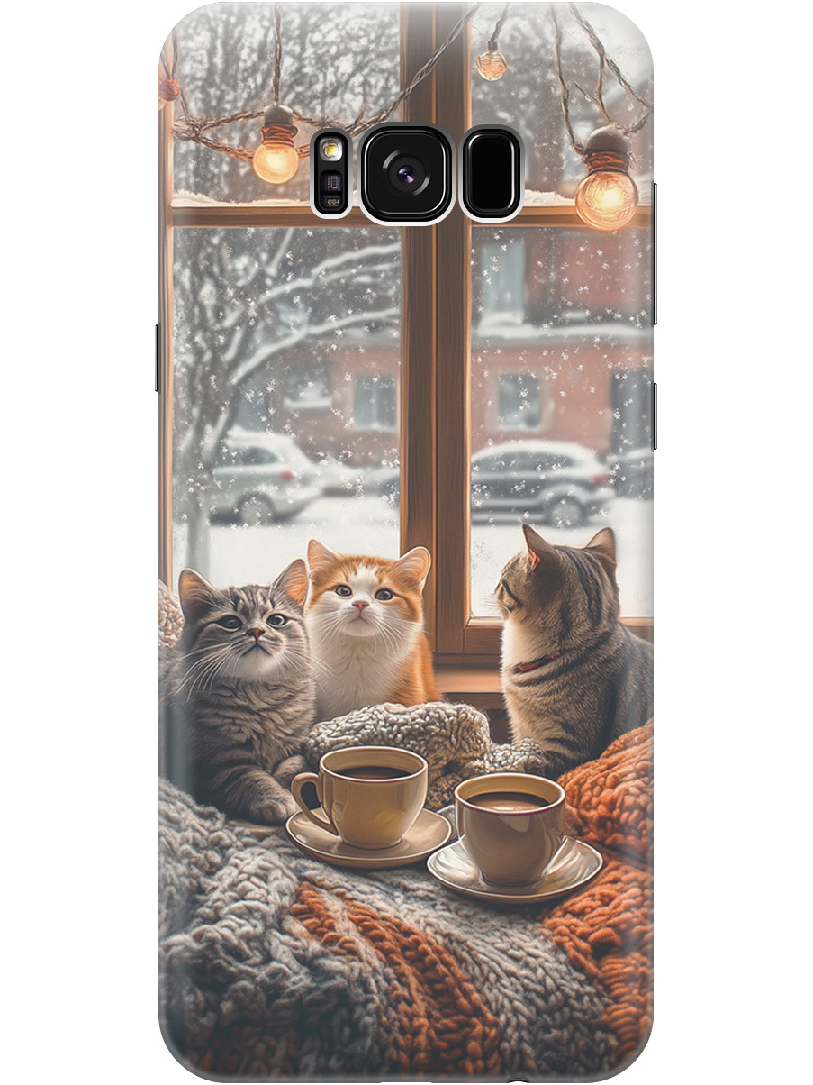 Силиконовый чехол на Samsung Galaxy S8+ с принтом "Котики на подоконнике", Прозрачный;бежевый;белый;желтый;серый, 713984412
Силиконовый чехол на Samsung Galaxy S8+ с принтом "Котики на подоконнике", Прозрачный;бежевый;белый;желтый;серый, 713984412