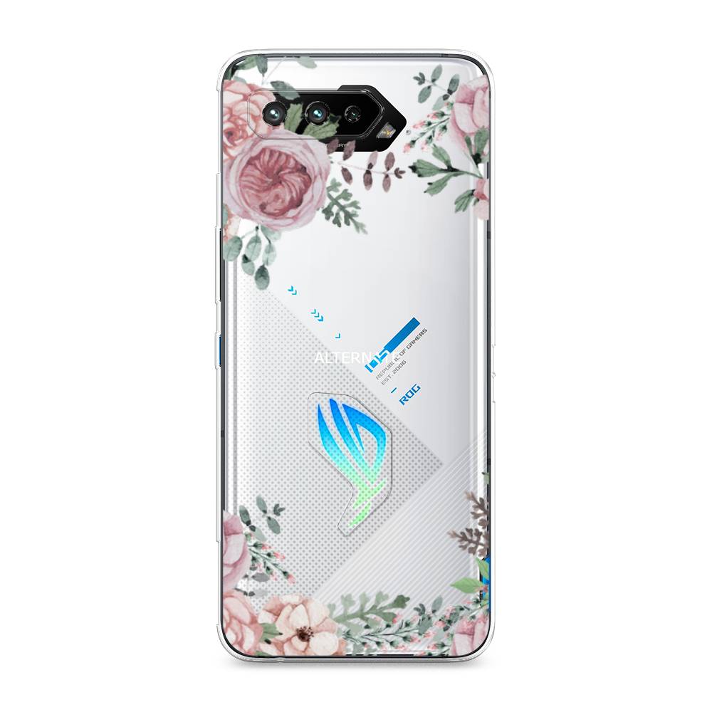 фото Чехол awog "нежные розы акварель" для asus rog phone 5