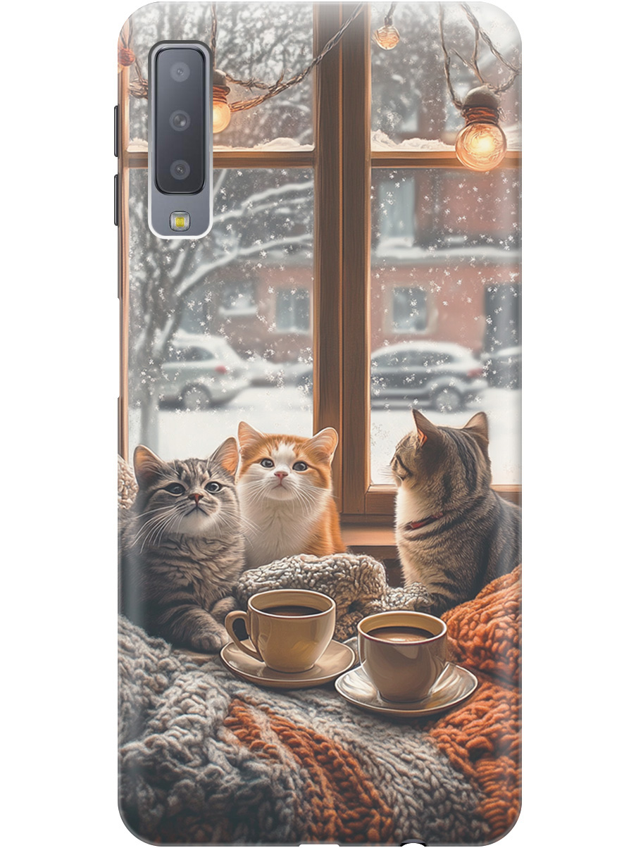 Силиконовый чехол на Samsung Galaxy A7 (2018) с принтом "Котики на подоконнике", Прозрачный;бежевый;белый;желтый;серый, 719709112
Силиконовый чехол на Samsung Galaxy A7 (2018) с принтом "Котики на подоконнике", Прозрачный;бежевый;белый;желтый;серый, 719709112