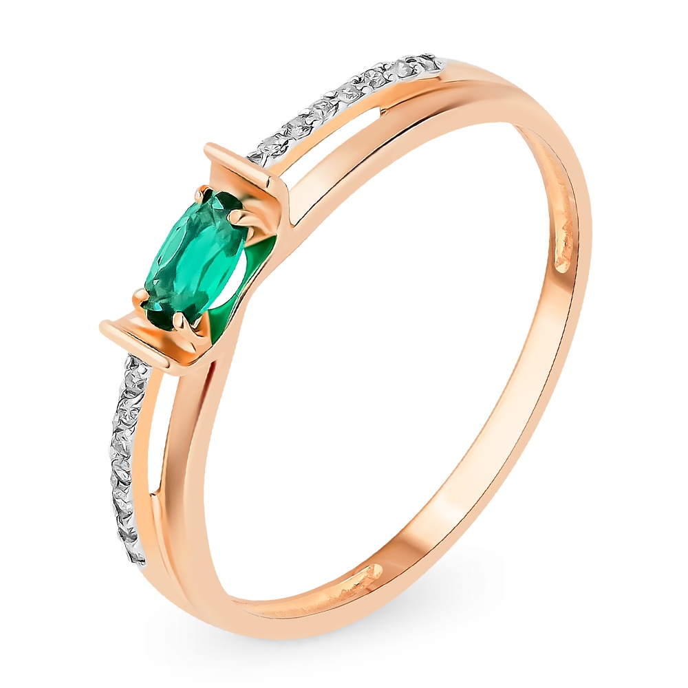 Кольцо женское из красного золота с изумрудом, бриллиантом 585Gold 101013983, р, 101013983
Кольцо женское из красного золота с изумрудом, бриллиантом 585Gold 101013983, р, 101013983