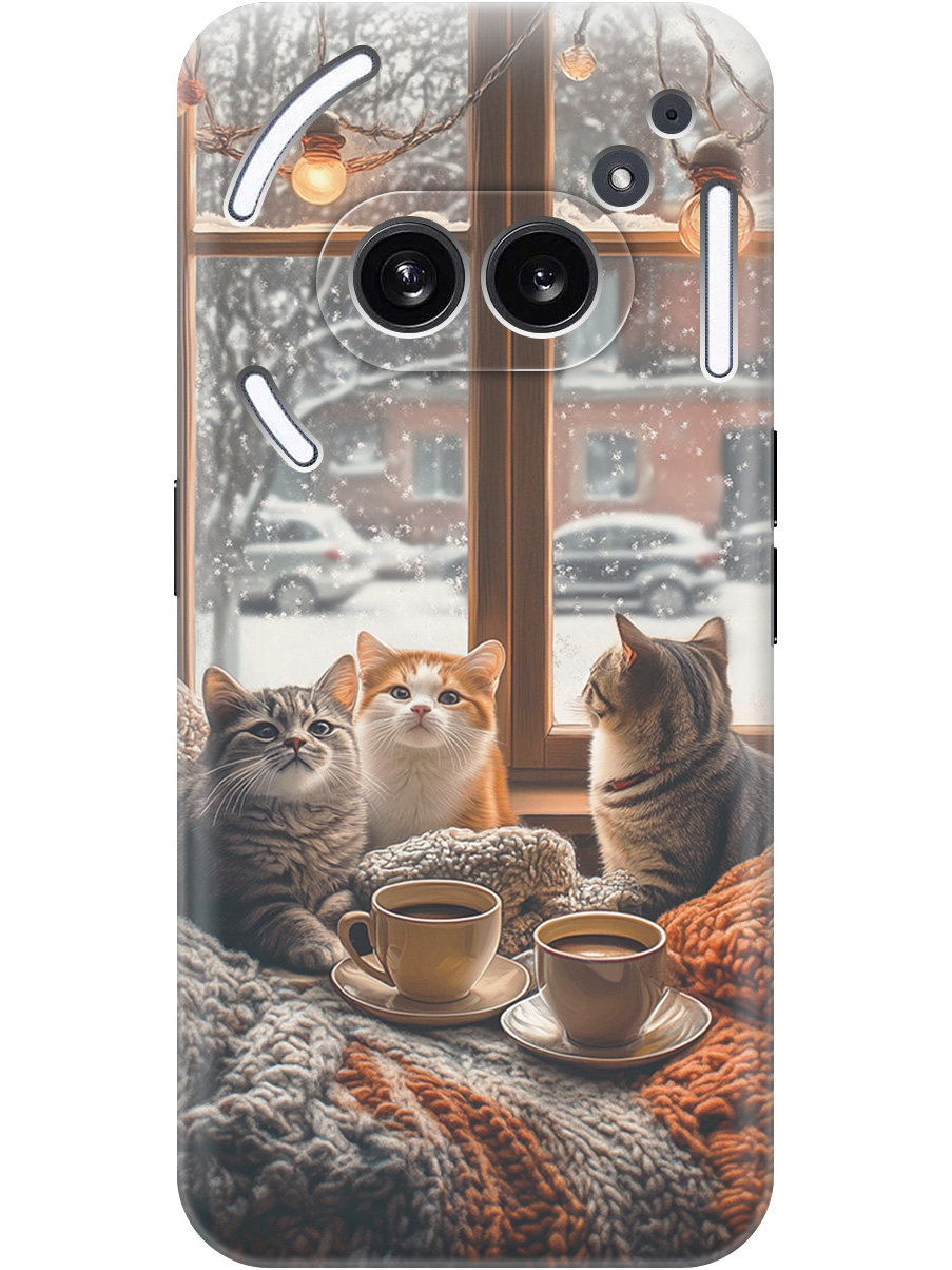 Силиконовый чехол на Nothing Phone (2a) с принтом "Котики на подоконнике", Прозрачный;бежевый;белый;желтый;серый, 782627612
Силиконовый чехол на Nothing Phone (2a) с принтом "Котики на подоконнике", Прозрачный;бежевый;белый;желтый;серый, 782627612