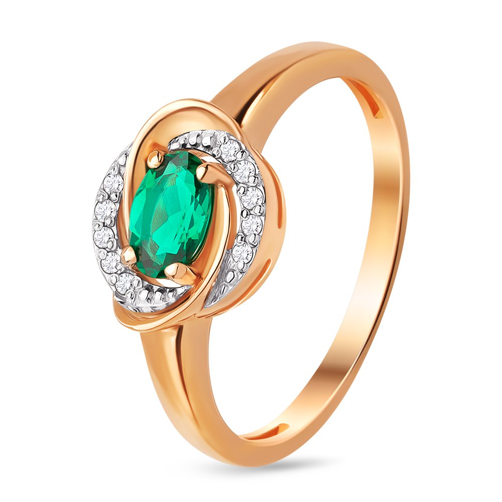 Кольцо женское из красного золота с изумрудом, бриллиантом 585Gold 101011370, р, 101011370
Кольцо женское из красного золота с изумрудом, бриллиантом 585Gold 101011370, р, 101011370