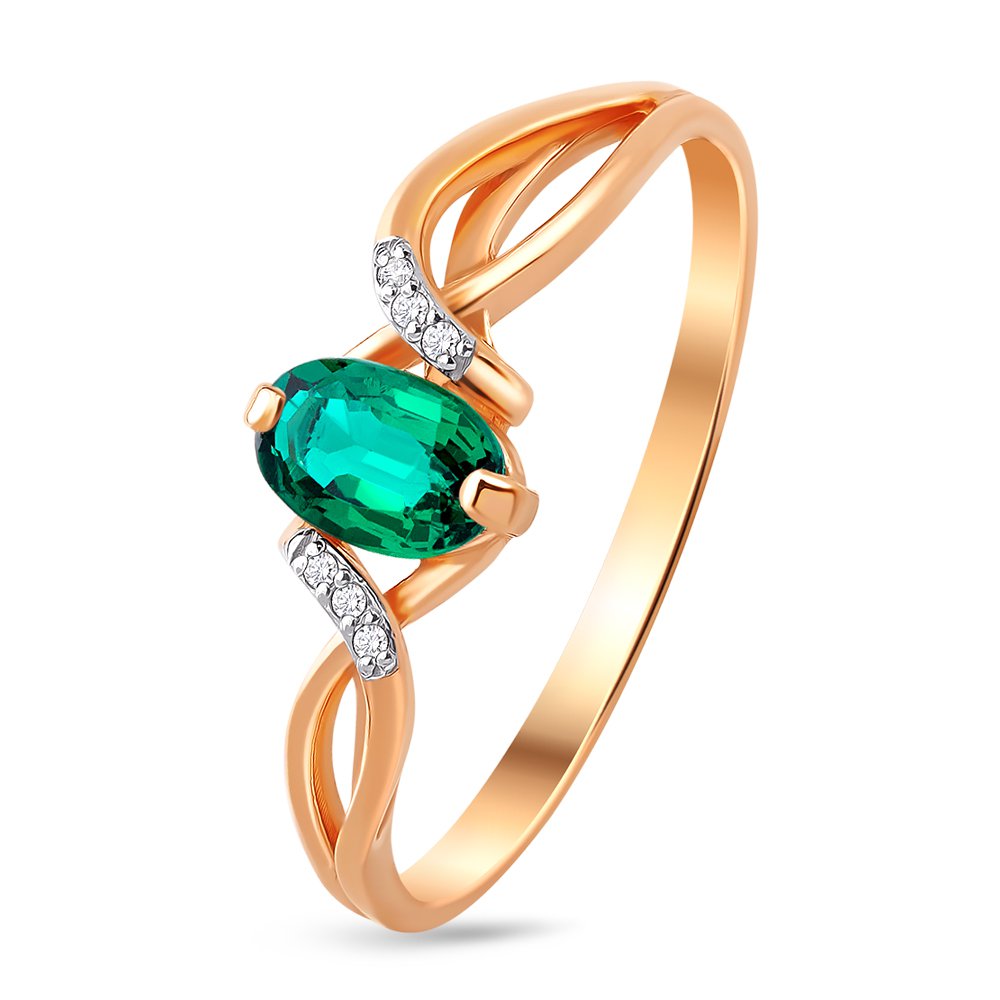 Кольцо женское из красного золота с изумрудом, бриллиантом 585Gold 101008596, р. 18, 101008596
Кольцо женское из красного золота с изумрудом, бриллиантом 585Gold 101008596, р. 18, 101008596