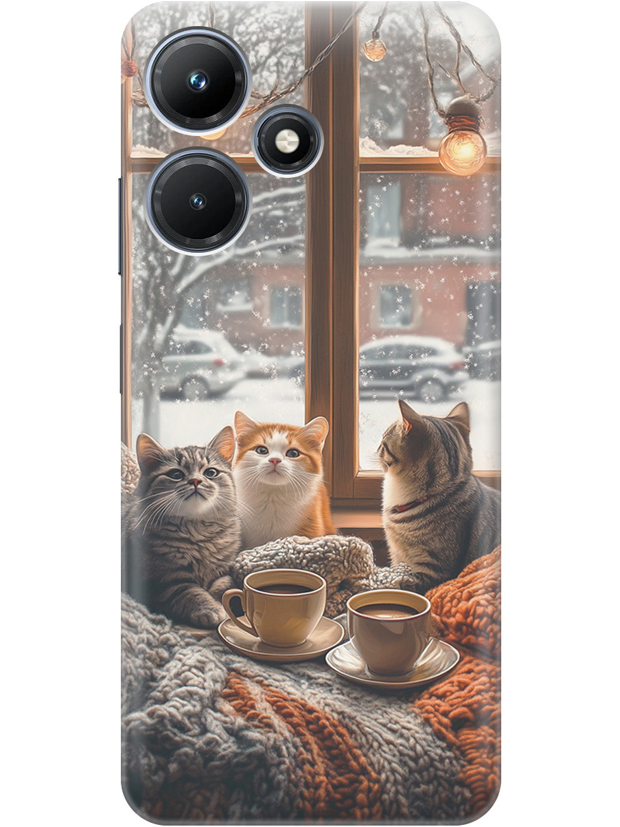 Силиконовый чехол на Infinix Hot 30i с принтом "Котики на подоконнике", Прозрачный;бежевый;белый;желтый;серый, 769389312
Силиконовый чехол на Infinix Hot 30i с принтом "Котики на подоконнике", Прозрачный;бежевый;белый;желтый;серый, 769389312