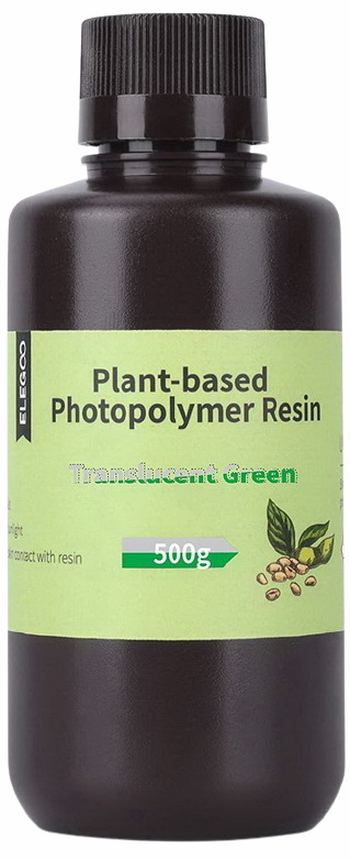 Фотополимер Elegoo Plant-Based Resin (Полупрозрачный зеленый, 0.5 л), Plant-Based Resin
Фотополимер Elegoo Plant-Based Resin (Полупрозрачный зеленый, 0.5 л), Plant-Based Resin
