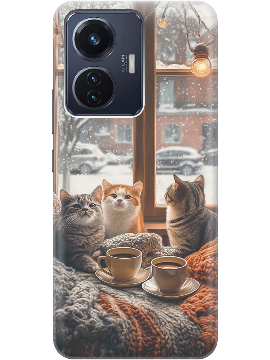 Силиконовый чехол на Vivo T1 с принтом "Котики на подоконнике", Прозрачный;бежевый;белый;желтый;серый, 743437812
Силиконовый чехол на Vivo T1 с принтом "Котики на подоконнике", Прозрачный;бежевый;белый;желтый;серый, 743437812