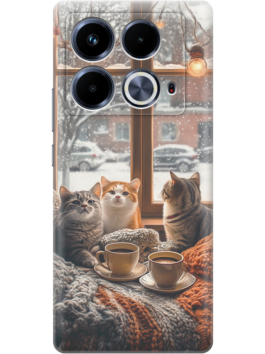Силиконовый чехол на Infinix Note 40 с принтом "Котики на подоконнике", Прозрачный;бежевый;белый;желтый;серый, 782626412
Силиконовый чехол на Infinix Note 40 с принтом "Котики на подоконнике", Прозрачный;бежевый;белый;желтый;серый, 782626412