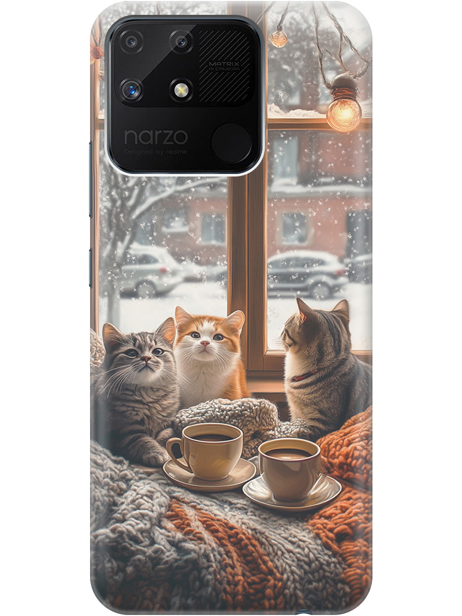 Силиконовый чехол на Realme narzo 50A с принтом "Котики на подоконнике", Прозрачный;бежевый;белый;желтый;серый, 740189912
Силиконовый чехол на Realme narzo 50A с принтом "Котики на подоконнике", Прозрачный;бежевый;белый;желтый;серый, 740189912