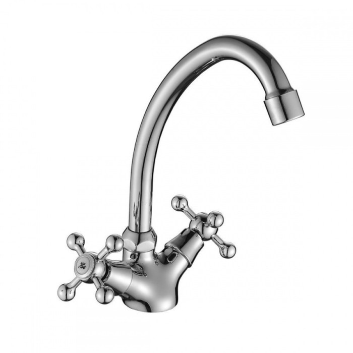 Смеситель для кухни DECOROOM DR54028, двухвентильный, длинна излива 134 мм, хром, Серебристый
Смеситель для кухни DECOROOM DR54028, двухвентильный, длинна излива 134 мм, хром, Серебристый