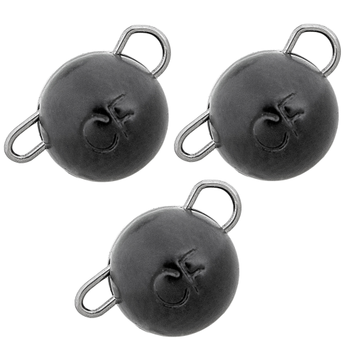 фото Груз "чебурашка" crazy fish вольфрам 4гр. чёрный (3шт) 3 шт.