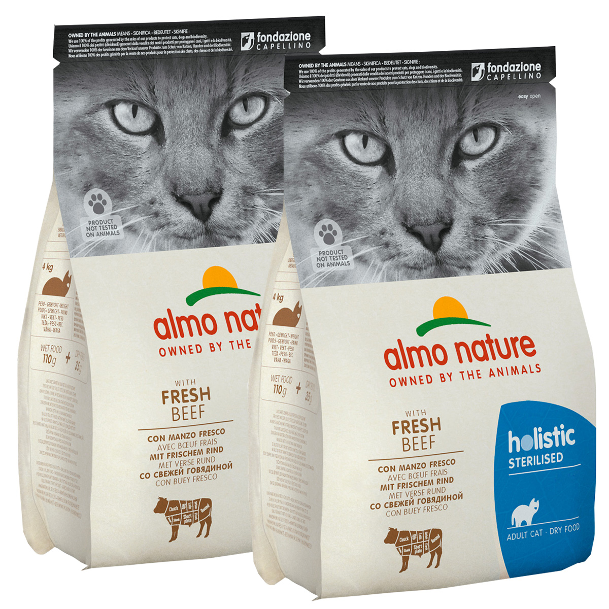 Сухой корм для кошек Almo Nature Adult Cat Sterilised с говядиной и рисом, 2 шт по 0,4 кг
Сухой корм для кошек Almo Nature Adult Cat Sterilised с говядиной и рисом, 2 шт по 0,4 кг