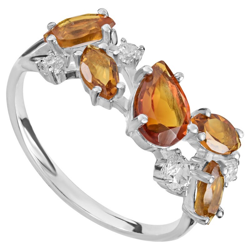 Кольцо из серебра с кристаллом ювелирным , LAZURIT-ONLINE 850101, 850101 
Кольцо из серебра с кристаллом ювелирным , LAZURIT-ONLINE 850101, 850101