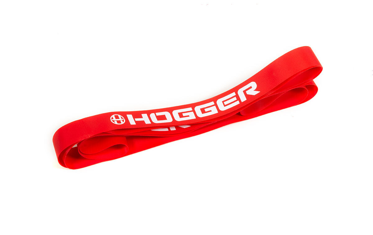фото Ободная лента hogger 27.5" x 20 мм, нейлоновая, красная (20)