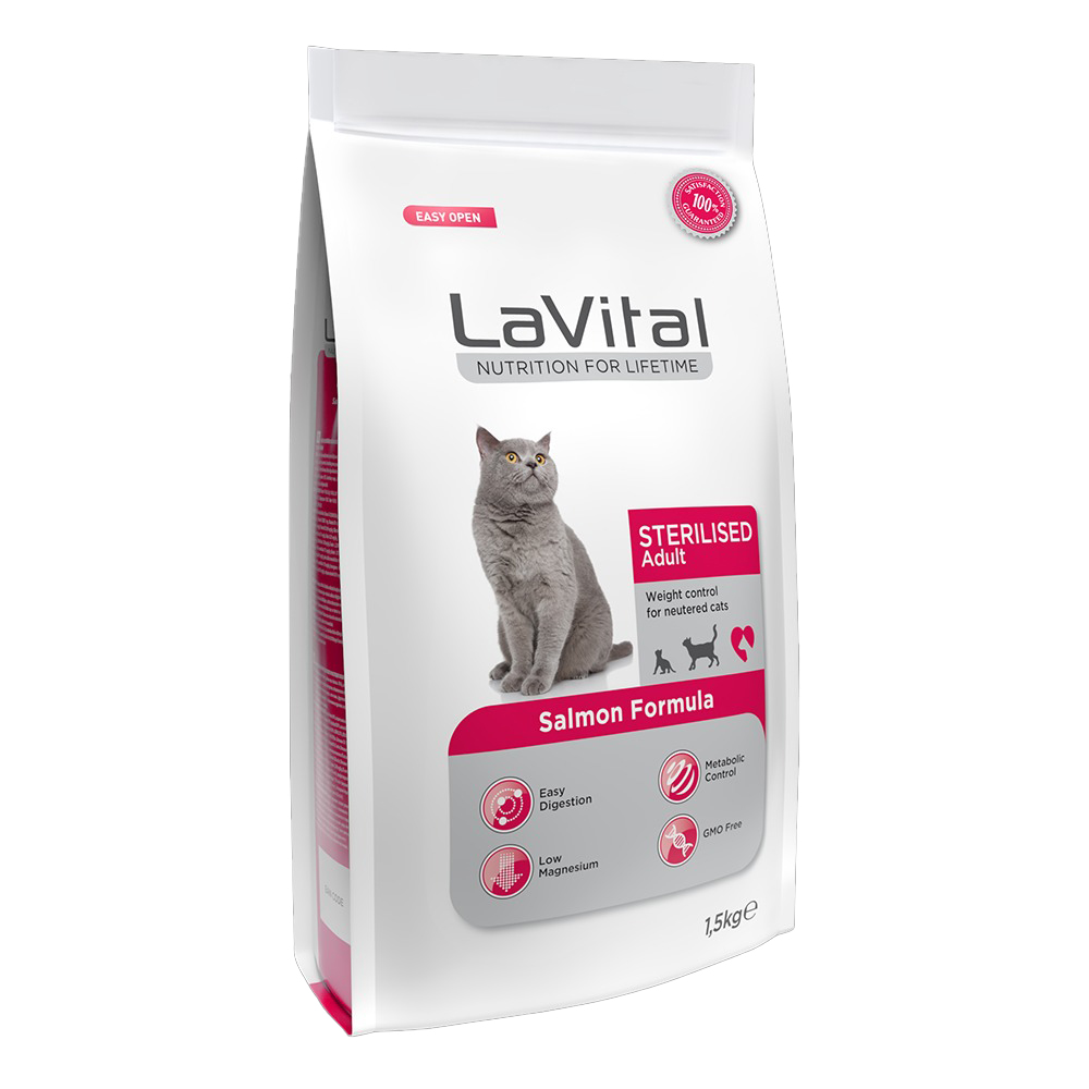 Lavital Sterilised Adult Cat Salmon 1,5 кг сухой корм для стерилизованных кошек с лососем, Lavital Sterilised Adult Cat Salmon 1,5 кг сухой корм для стерилизованных кошек с лососем 1х8
Lavital Sterilised Adult Cat Salmon 1,5 кг сухой корм для стерилизованных кошек с лососем, Lavital Sterilised Adult Cat Salmon 1,5 кг сухой корм для стерилизованных кошек с лососем 1х8