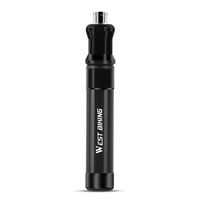 фото Насос велосипедный west biking, ручной, 80 psi, presta, schrader yp0711081 ,черный