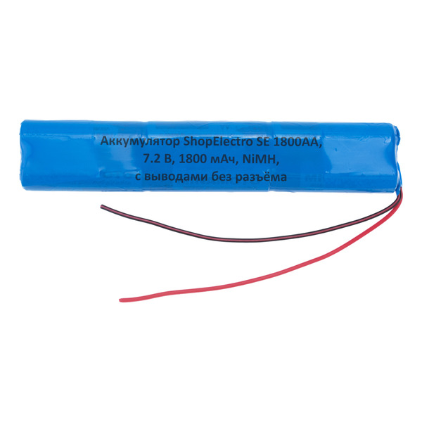 Аккумуляторная сборка ShopElectro SE1800АА, 7,2 В, 1800 мАч/ 7,2 V, 1800 mAh, NiMH
Аккумуляторная сборка ShopElectro SE1800АА, 7,2 В, 1800 мАч/ 7,2 V, 1800 mAh, NiMH