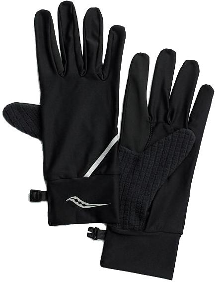 фото Перчатки беговые saucony 2020-21 fortify liner gloves black (us:m)