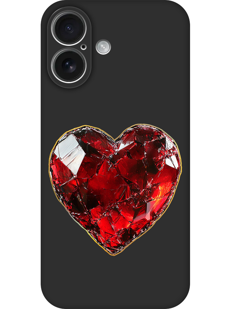 Силиконовый чехол на Apple iPhone 16 с принтом "Сломленное сердце" матовый черный, Черный;золотистый;красный, 785196591
Силиконовый чехол на Apple iPhone 16 с принтом "Сломленное сердце" матовый черный, Черный;золотистый;красный, 785196591