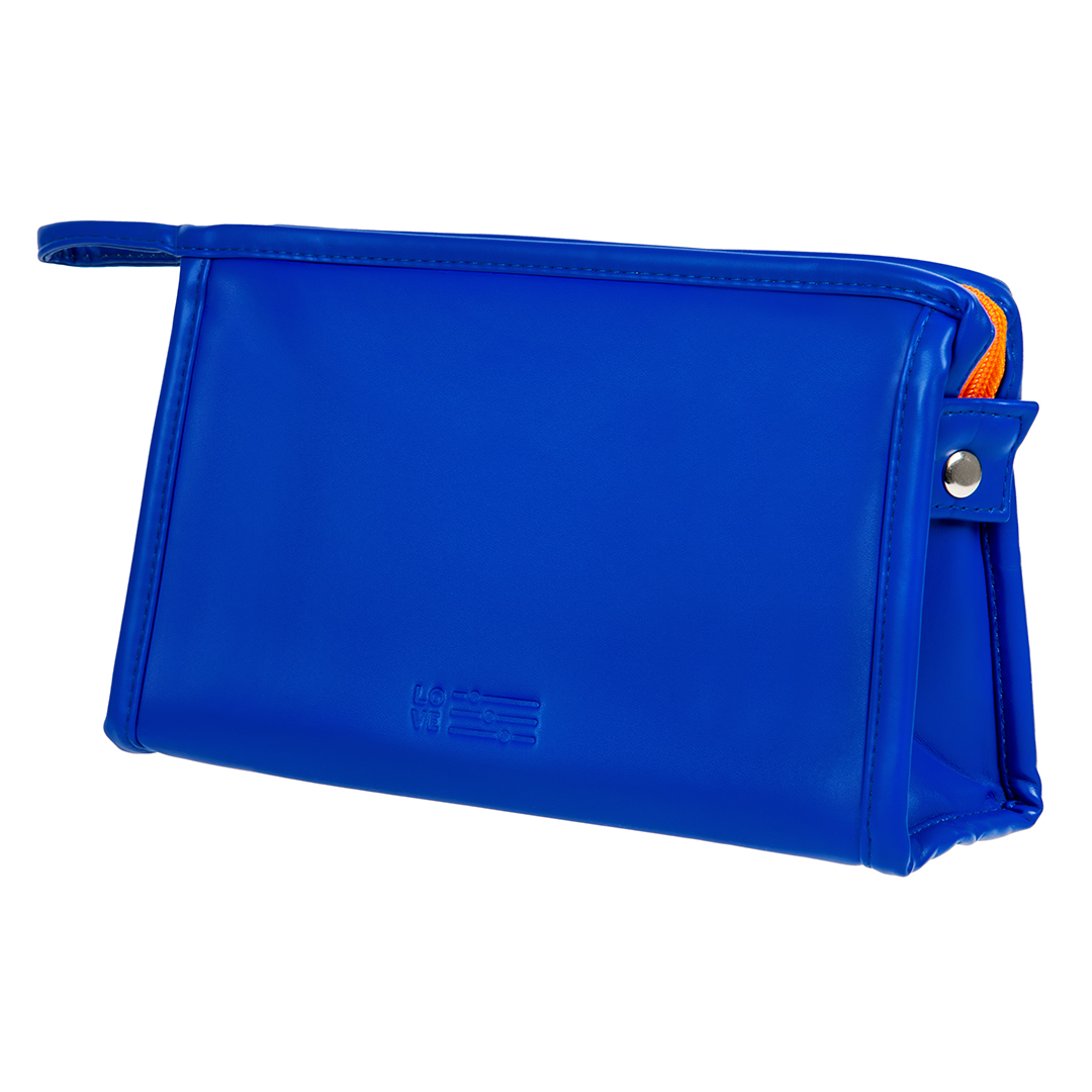 фото Косметичка д240 ш70 в160, синий, оранжевый handy home