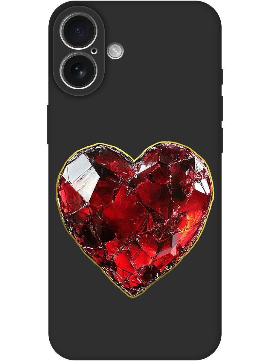 Силиконовый чехол на Apple iPhone 16 Plus с принтом "Сломленное сердце" матовый черный, Черный;золотистый;красный, 785197191
Силиконовый чехол на Apple iPhone 16 Plus с принтом "Сломленное сердце" матовый черный, Черный;золотистый;красный, 785197191