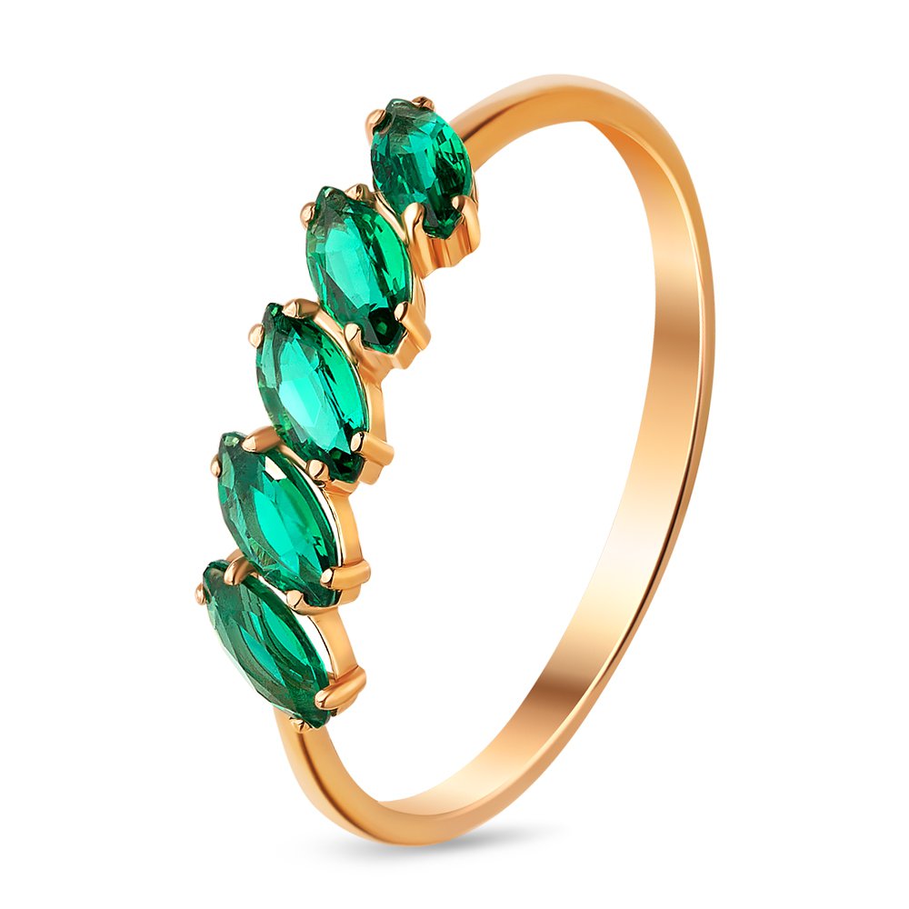 Кольцо женское из красного золота с изумрудом 585Gold 101011361, р, 101011361 
Кольцо женское из красного золота с изумрудом 585Gold 101011361, р, 101011361