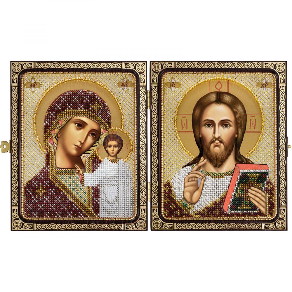 Вышивка бисером Нова Слобода парный, Христос Спаситель и Богородица Казанская, 9,5*12 см
Вышивка бисером Нова Слобода парный, Христос Спаситель и Богородица Казанская, 9,5*12 см