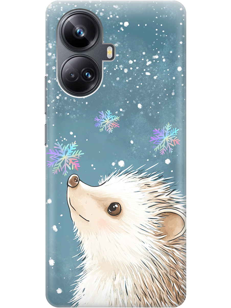 Силиконовый чехол на Realme 10 Pro+ с принтом "Ежик и снежинки", Прозрачный;белый;серый;синий, 768741912 
Силиконовый чехол на Realme 10 Pro+ с принтом "Ежик и снежинки", Прозрачный;белый;серый;синий, 768741912