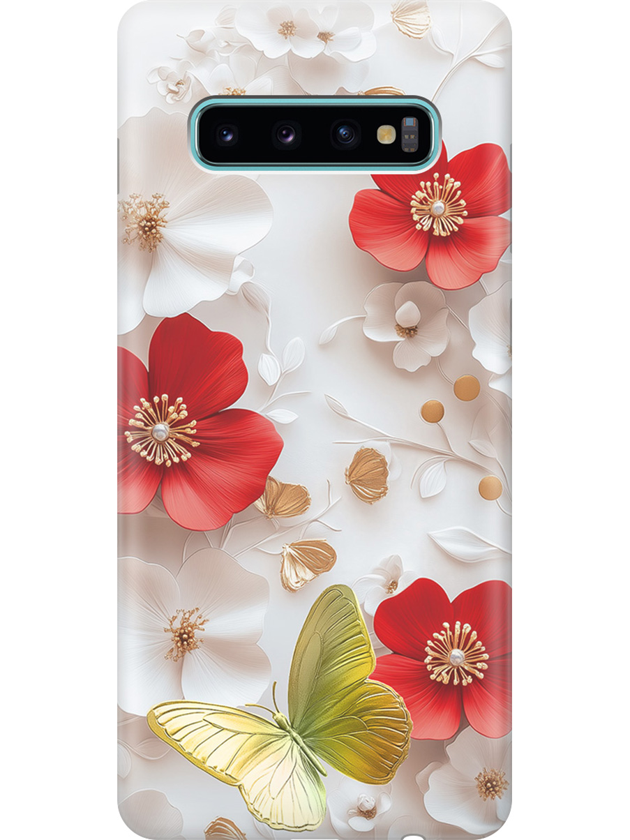 Силиконовый чехол на Samsung Galaxy S10+ с принтом "Золотая бабочка" прозрачный, Прозрачный;белый;золотистый;красный, 720461123
Силиконовый чехол на Samsung Galaxy S10+ с принтом "Золотая бабочка" прозрачный, Прозрачный;белый;золотистый;красный, 720461123