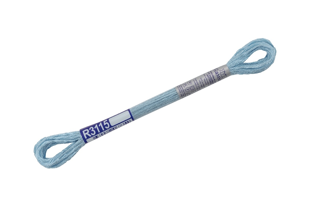 Нитки для вышивания Gamma мулине, 100% вискоза, 12*8 м, R3115, светло-голубые, Голубой
Нитки для вышивания Gamma мулине, 100% вискоза, 12*8 м, R3115, светло-голубые, Голубой