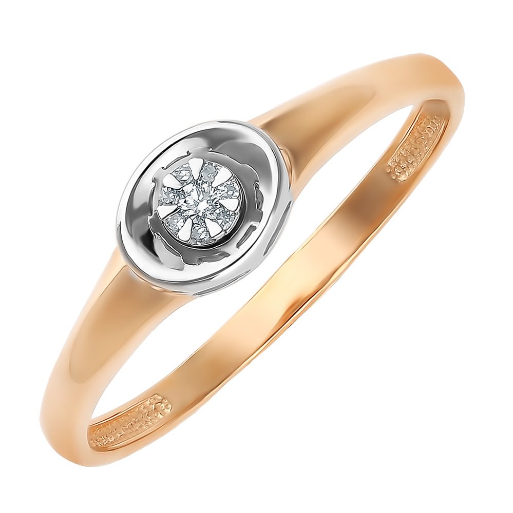 Кольцо женское из красного золота с бриллиантом 585Gold 101012733, р, 101012733
Кольцо женское из красного золота с бриллиантом 585Gold 101012733, р, 101012733