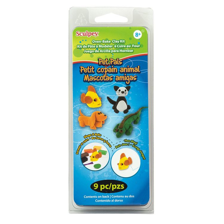 Полимерная глина Sculpey Pet Pals Kit 6 цветов, 113 г, Белый;бежевый;оранжевый;зеленый;коричневый;черный
Полимерная глина Sculpey Pet Pals Kit 6 цветов, 113 г, Белый;бежевый;оранжевый;зеленый;коричневый;черный