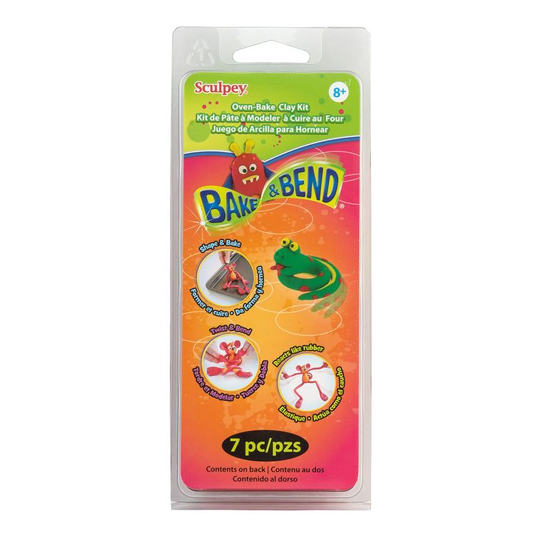 Полимерная глина Sculpey Bake & Bend Kit 6 цветов, 113 г, Белый;желтый;красный;синий;черный;зеленый
Полимерная глина Sculpey Bake & Bend Kit 6 цветов, 113 г, Белый;желтый;красный;синий;черный;зеленый