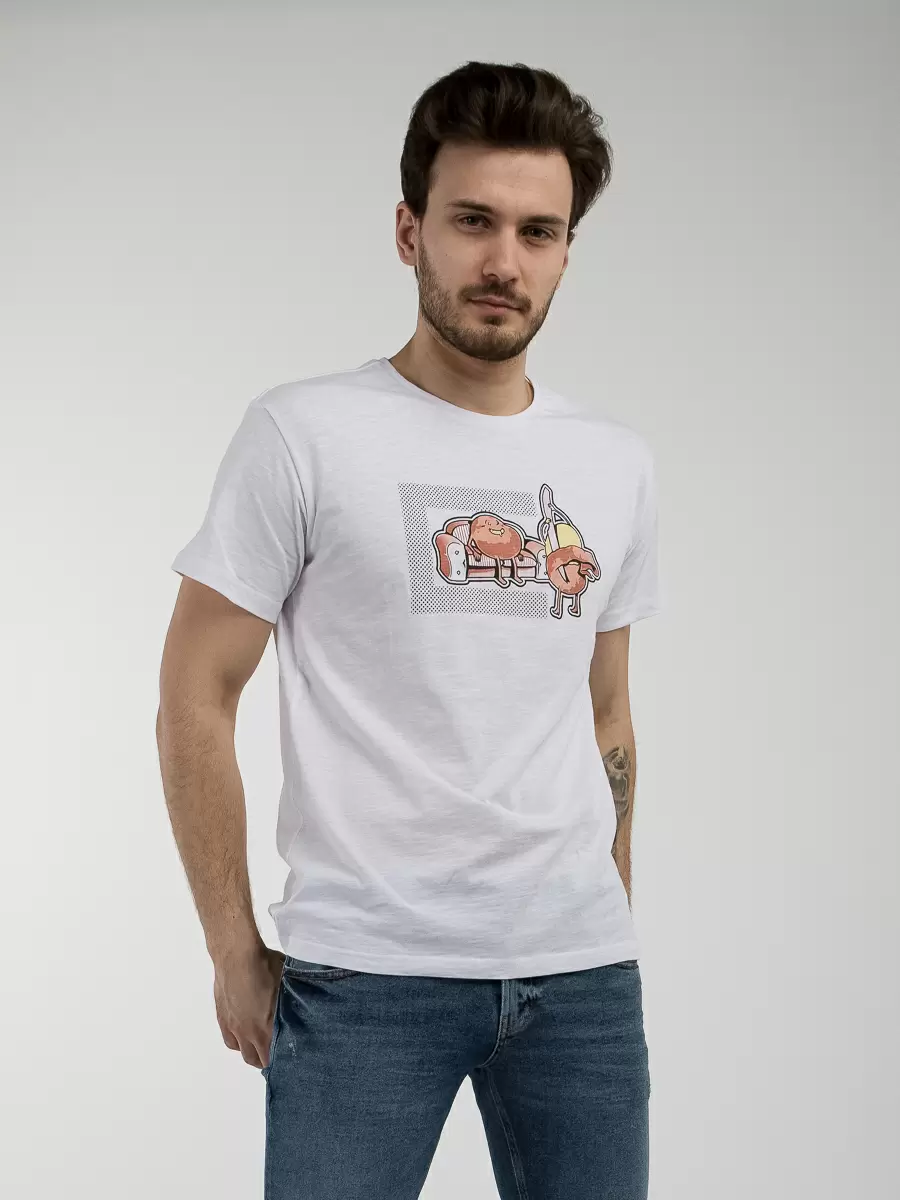 фото Футболка мужская statham tm s472 t jslu 00 белая xl