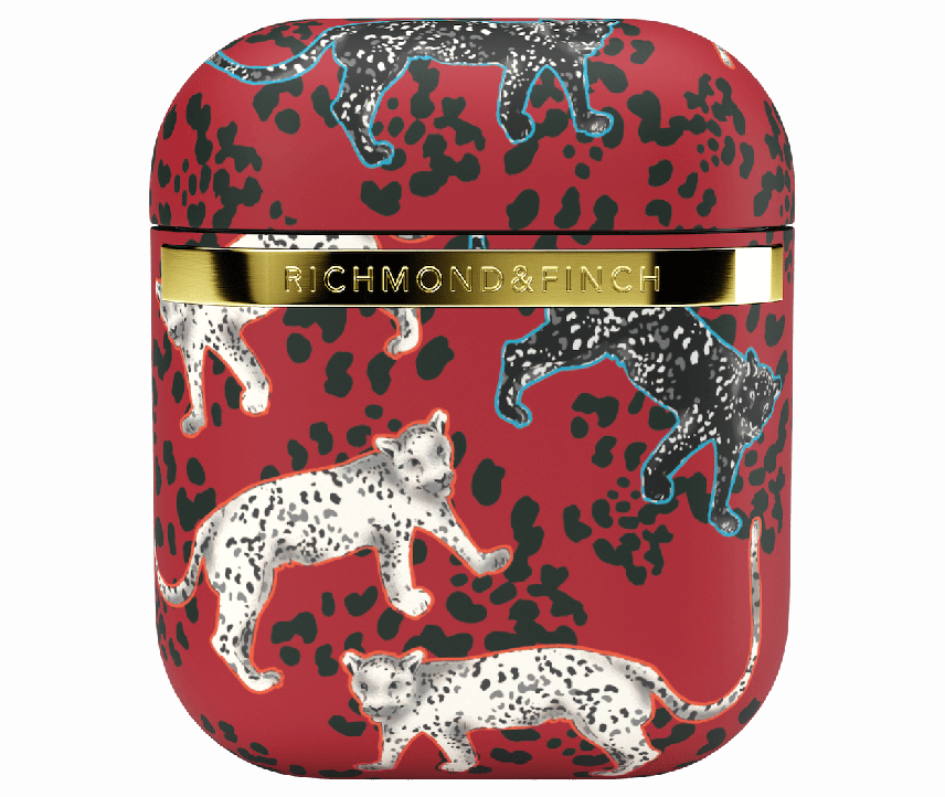 фото Чехол richmond & finch fw20 airpods 1&2 "красный леопард" (samba red leopard) (r43045) richmond finch