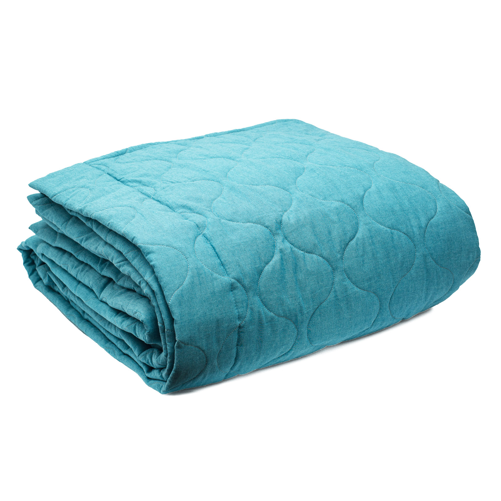 Покрывало Natalya Fototdinova хлопковое стеганое 150х200см, Бирюзовый 
Покрывало Natalya Fototdinova хлопковое стеганое 150х200см, Бирюзовый