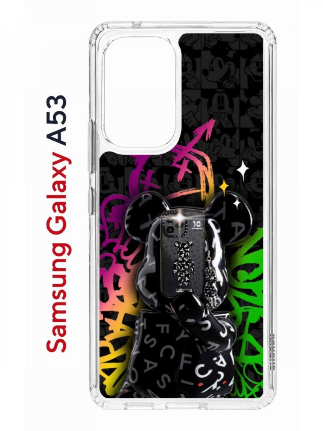 Чехол на Samsung A53 5G Kruche Print Микки Маус,противоударный бампер,с защитой камеры, Прозрачный;черный;зеленый;фиолетовый, Самсунг Галакси А53
Чехол на Samsung A53 5G Kruche Print Микки Маус,противоударный бампер,с защитой камеры, Прозрачный;черный;зеленый;фиолетовый, Самсунг Галакси А53