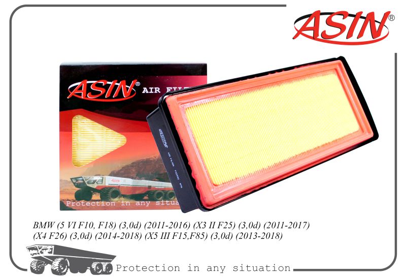 Фильтр возд. 13718518111 ASINFA2432 BMW 5 VI F10, F18 3,0d 11-196 X3 II F25 3,0d 11-17 X4
Фильтр возд. 13718518111 ASINFA2432 BMW 5 VI F10, F18 3,0d 11-196 X3 II F25 3,0d 11-17 X4
