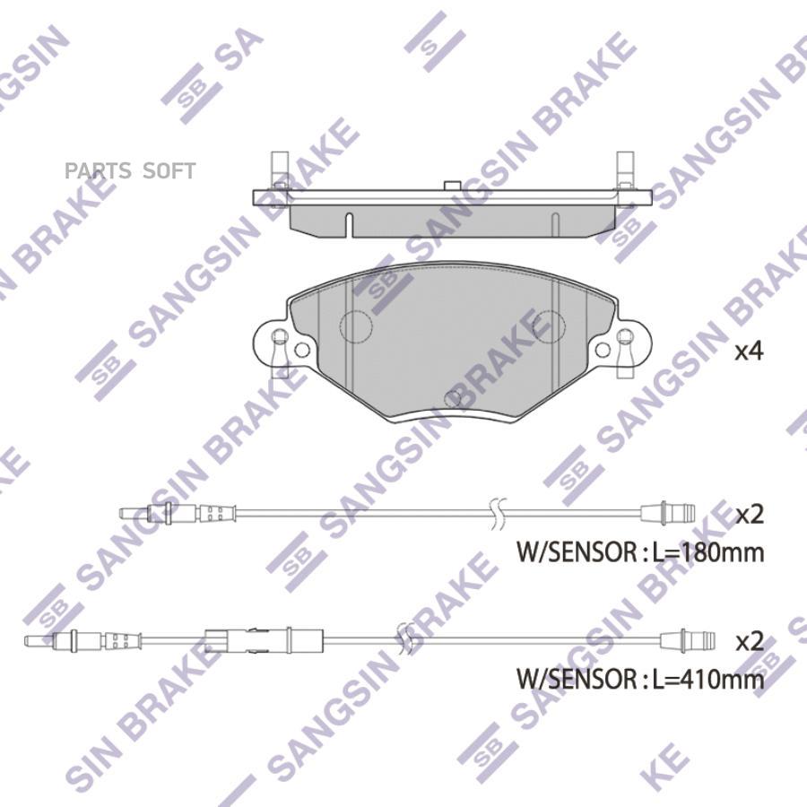 Колодки Тормозные Citroen C5 1.6d/2.0d/1.8/2.0 01- Передние Sangsin brake арт. SP4230
Колодки Тормозные Citroen C5 1.6d/2.0d/1.8/2.0 01- Передние Sangsin brake арт. SP4230