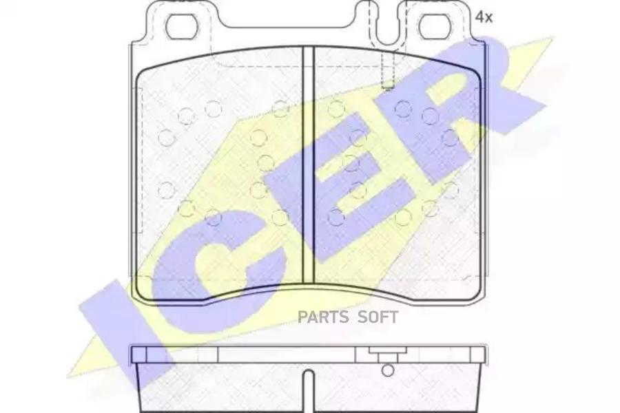 Тормозные колодки ICER дисковые для Mercedes-Benz W140 1991-1998, C140 1992-1999 181158
Тормозные колодки ICER дисковые для Mercedes-Benz W140 1991-1998, C140 1992-1999 181158