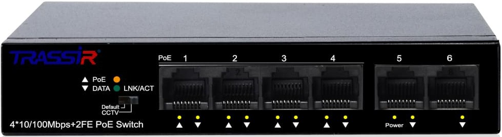 Коммутатор Trassir TR-NS1106-60-4POE черный, TR-NS1106-60-4POE 
Коммутатор Trassir TR-NS1106-60-4POE черный, TR-NS1106-60-4POE