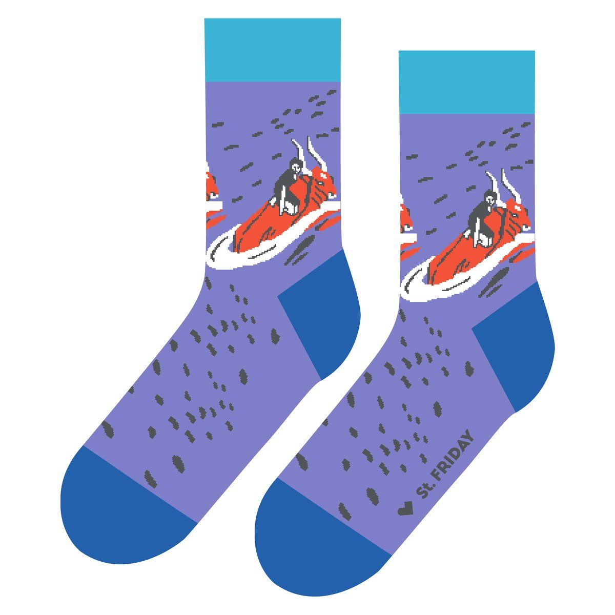 фото Носки мужские st. friday socks tr0801 синие 34-37
