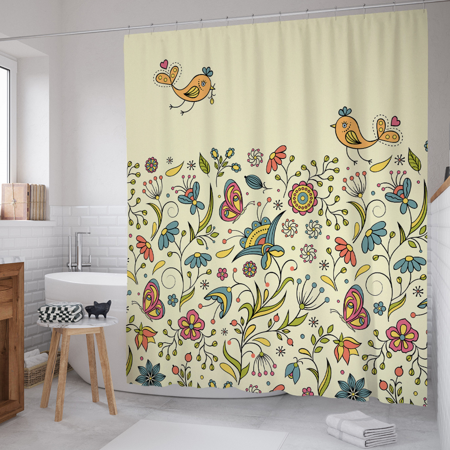 Штора для ванной JoyArty "Птички на полянке" из сатена, 180х200 см с крючками, Бежевый, Птички на полянке
Штора для ванной JoyArty "Птички на полянке" из сатена, 180х200 см с крючками, Бежевый, Птички на полянке