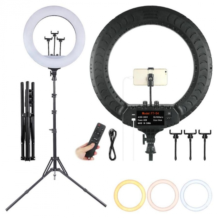 Кольцевая светодиодная лампа со штативом LED Soft Ring Light RL-21 (диаметр 54 cм) с пульт
Кольцевая светодиодная лампа со штативом LED Soft Ring Light RL-21 (диаметр 54 cм) с пульт